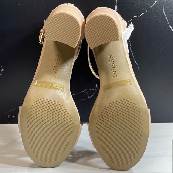 Report Windlyn Open Toe Pumps Nude sz 9 - Picture 6 of 10